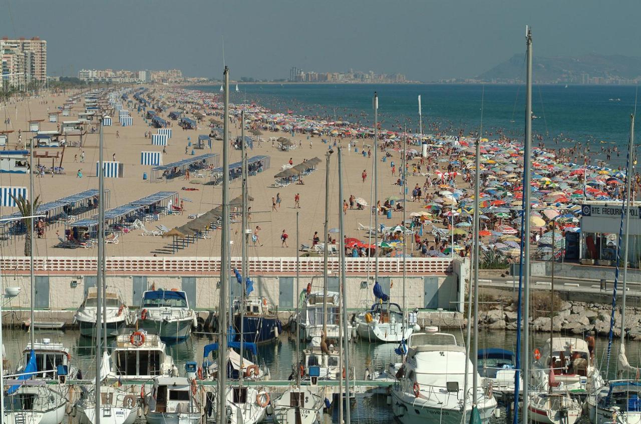 Ferienwohnung Aigua Blava Primera Linea - Alquiler Solo Familias Playa de Gandia Exterior foto